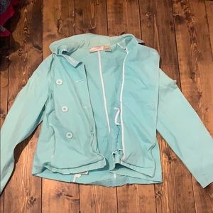 susan bristol teal coat